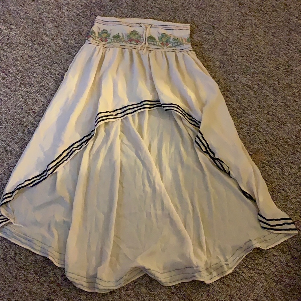 White skirt